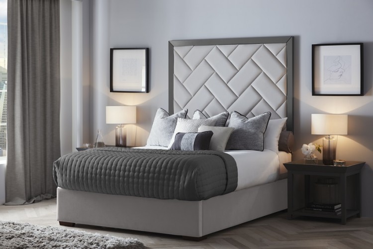 Grey on sale sparkle headboard